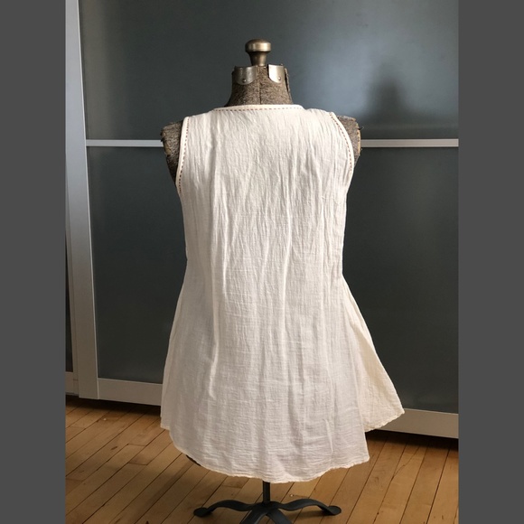 Embroidered Cotton Gauze Tunic - Picture 2 of 5